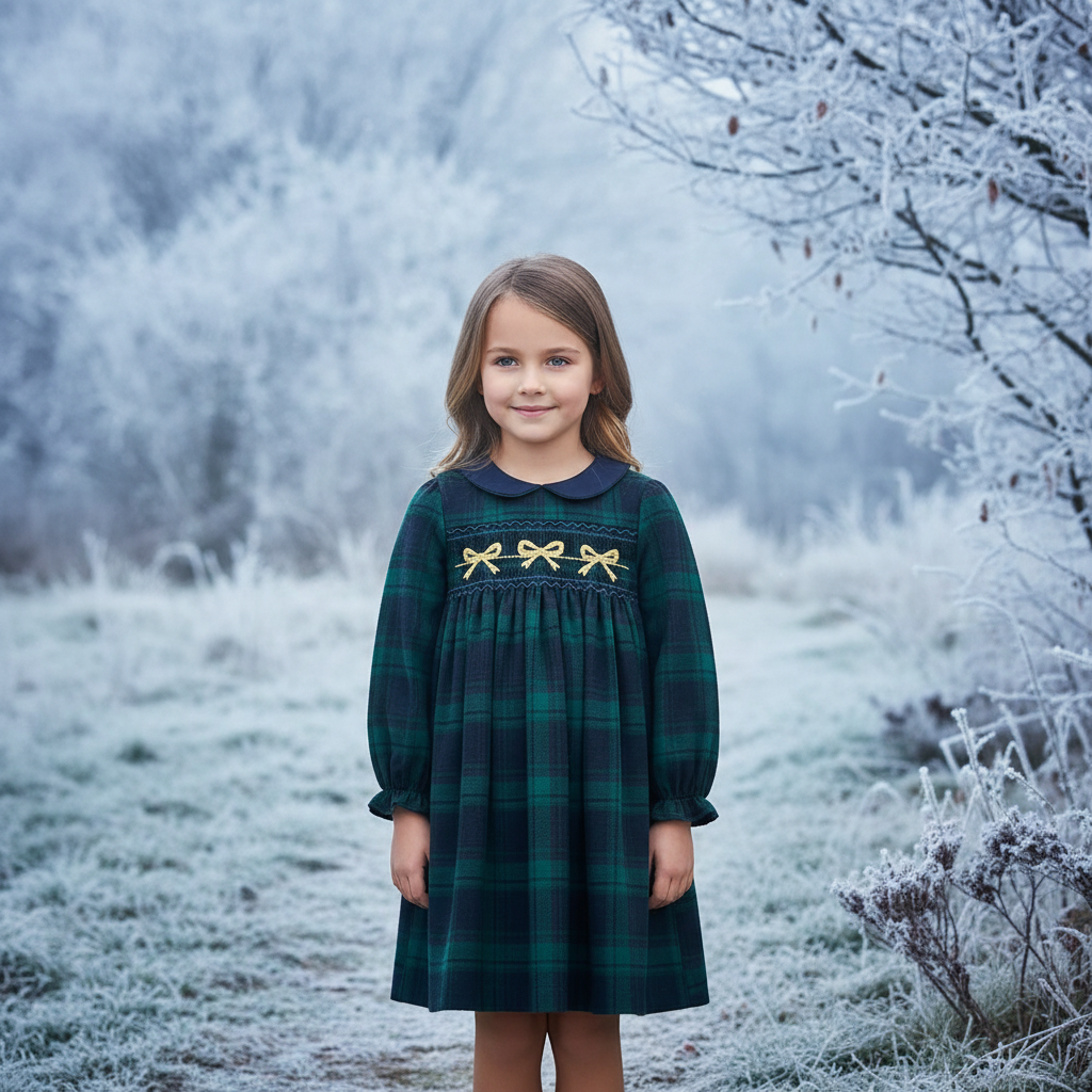 Barnekjole 130cm i vinterfrost 2048x2048